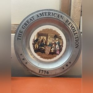 ▪︎Vtg Pewter Plate